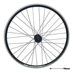 QR 29" 29er (ETRTO 622x19) MTB Mountain Bike FRONT Wheel - Rim & Disc Brake Compatible - Sealed Bearings Hub - Double Wall Rim - 32x Black Spokes