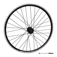 QR 700c 28" (ETRTO 622x19) Hybrid Bike REAR Wheel 7/8/9/10 Speed - Rim & Disc Brake Compatible - Sealed Bearings Hub - Double Wall Rim - 32x Black Spokes