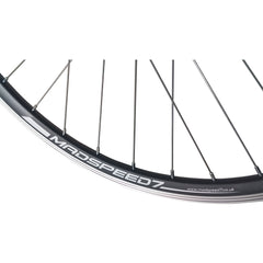 QR 26" (ETRTO 559x19) MTB Mountain Bike Rear Wheel - 6/7/8/9 Speed Screw-On Freewheel Compatible - Rim & Disc Brake Compatible - Double Wall - 32x Silver Spokes