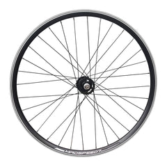 700c (ETRTO 622x15) Fixed Fixie Single Speed Bike FRONT Wheel - Sealed Bearings Hub - 32x Black Spokes - Double Wall